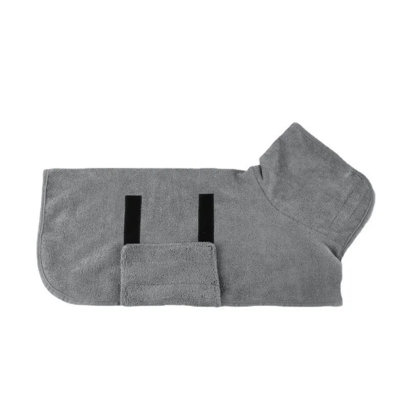 Nylon pet bath robe towel for dogs and cats in multiple sizes and colours