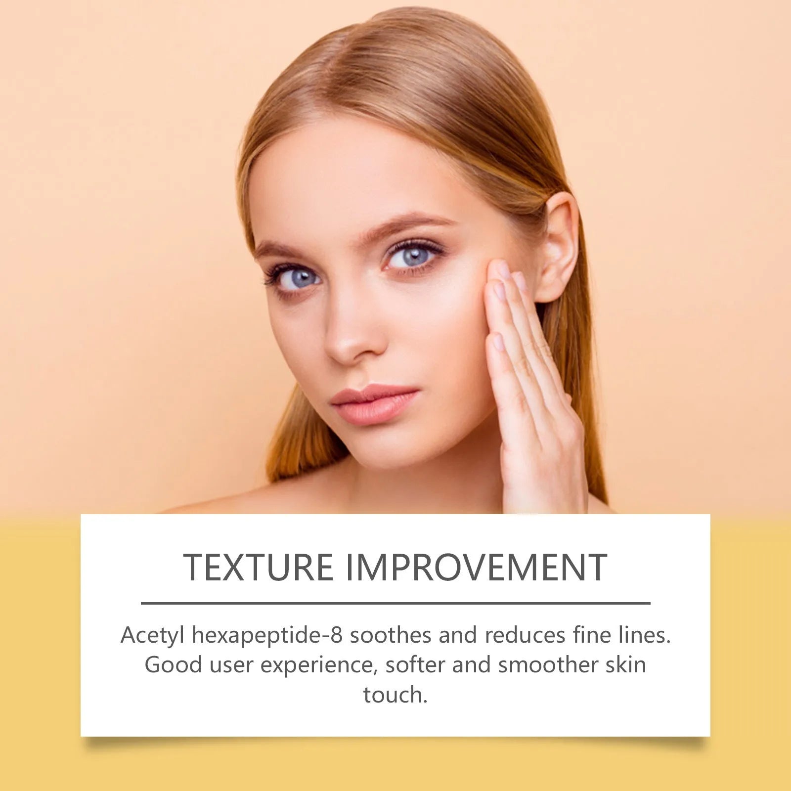 50g skin neck cream jar with collagen, hyaluronic acid, and bee venom formulation for targeted neck skincare