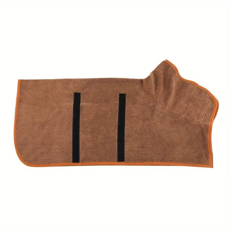 Nylon pet bath robe towel for dogs and cats in multiple sizes and colours