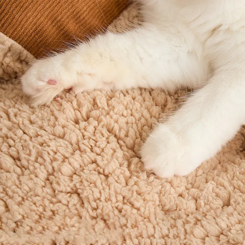 Removable cover pet bed in three sizes for small and medium dogs and cats with non-slip bottom