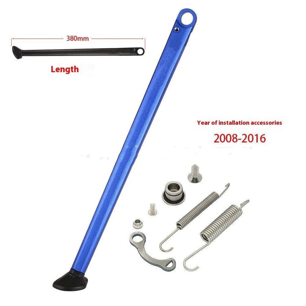 Scrambling motorcycle side stand side support for KTM and HUSQVARNA, 38cm length, black finish