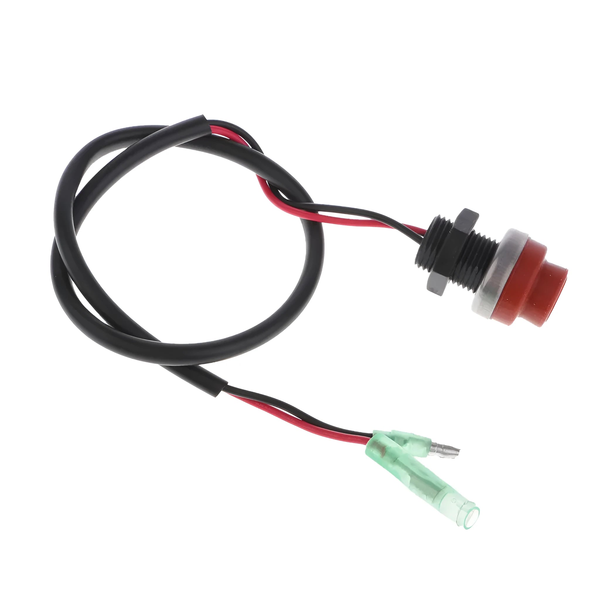YAMAHA branded motorboat engine kill switch with coiled safety rope lanyard