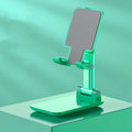 Folding telescopic mobile phone bracket with silicone anti-slip pad on desk