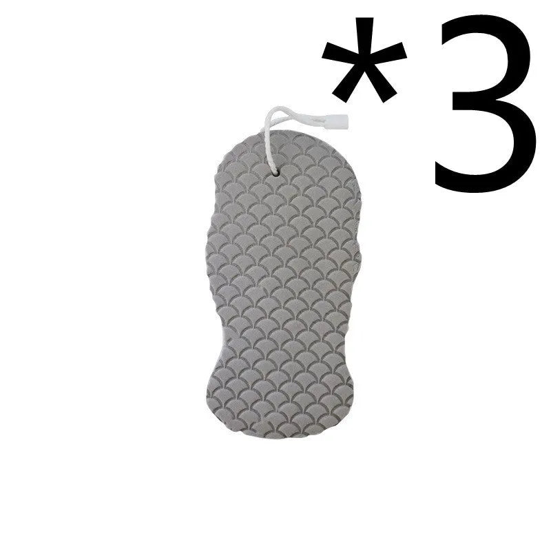3D fish scale pattern bath sponge in white, grey, pink or light blue colours for gentle exfoliation