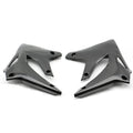 Pair of black PP injection fuel tank side plates for KLX250 1994-2007