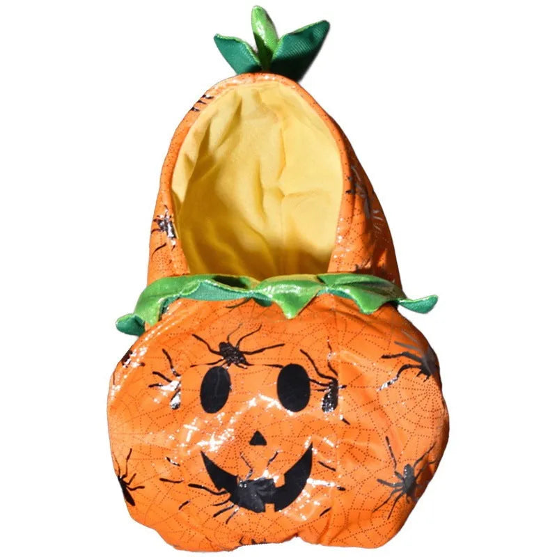 Halloween dog costume with bat wings, devil, pumpkin and scissor hand design options