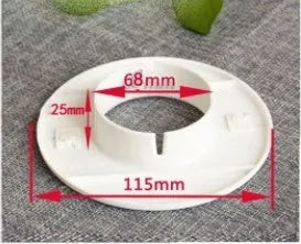 Plastic air conditioner hole sealing kit components including splits, plug caps, and tuyere panels