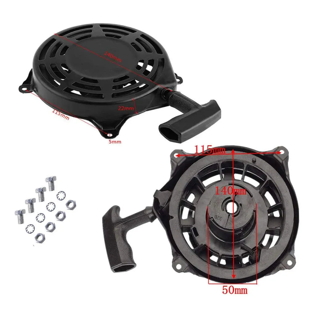 Balitong hand puller starter tool for motorcycles and garden equipment, 115mm in size.