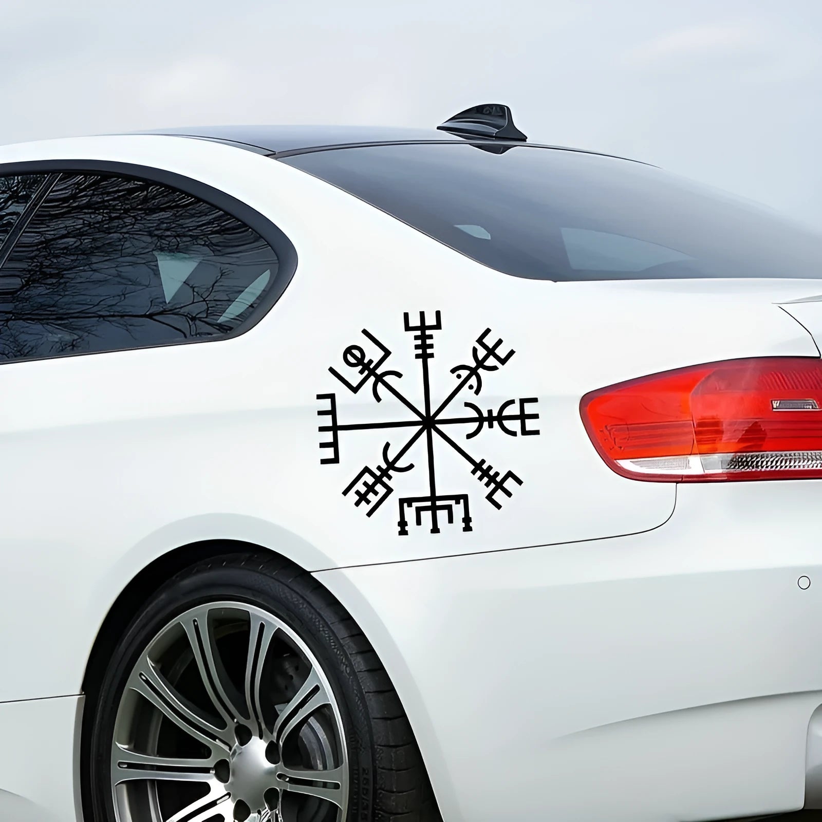 13x13cm square vinyl car sticker with colourful vegetarian no charm design for windows and notebooks