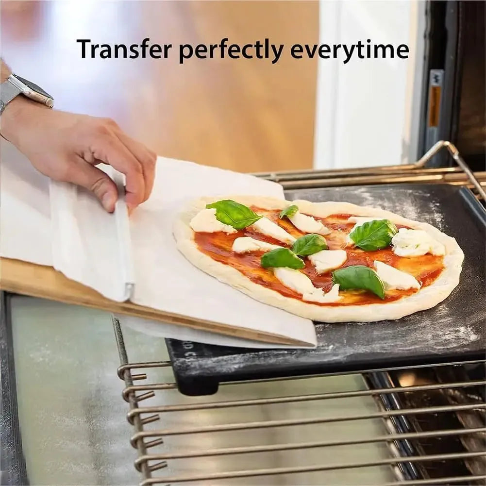 55cm long pizza transfer shovel with hanging hole and non-stick food-grade PP surface