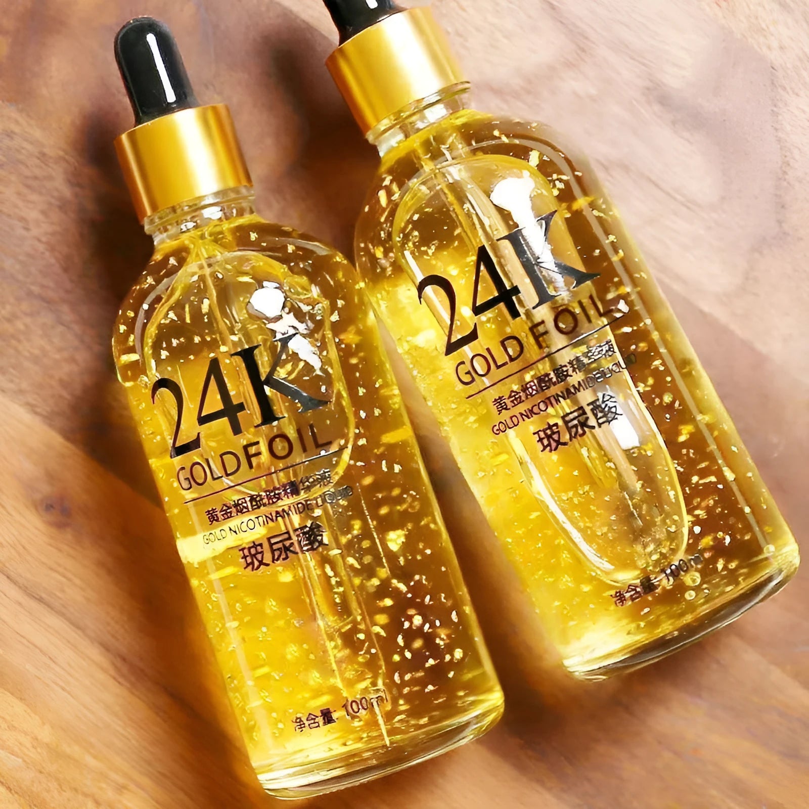 24K gold nicotinamide hyaluronic acid facial essence 100g bottle