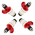 Red fuel injector set 4PCS for Nissan D21 Touareg Y61 part number 1660086G00