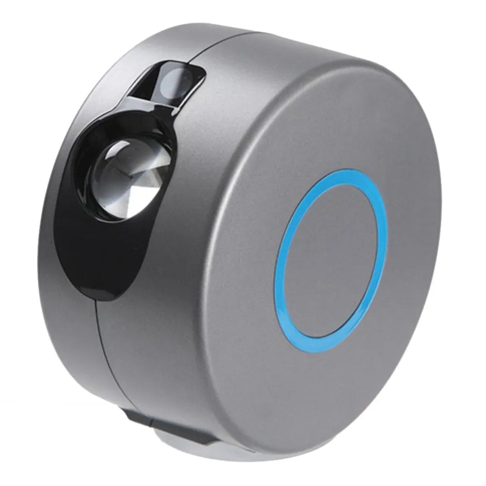 Grey ABS starry sky projection lamp with remote control for indoor atmospheric lighting