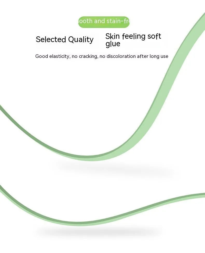 Multifunctional liquid silicone three-in-one charging cable 1.2m with Micro USB Type-C and Apple connectors in green