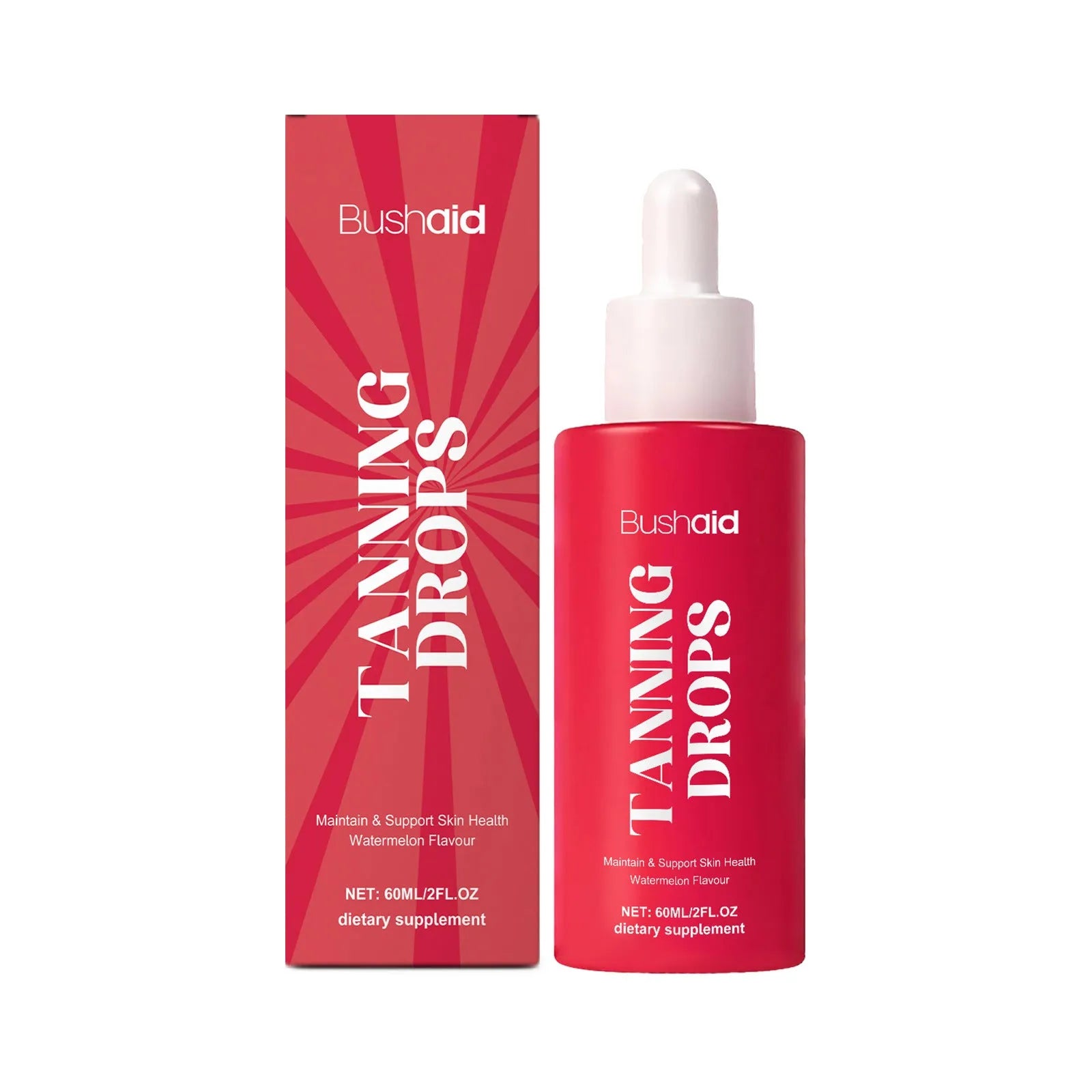 60ml bottle of Natural Beauty Black Drops skin serum with a droplet dispenser