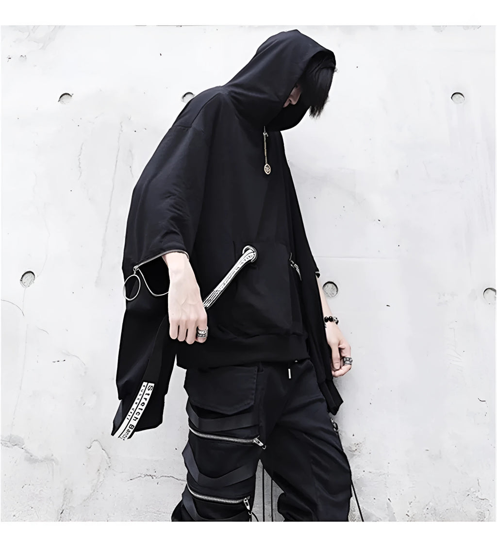 Harajuku hip hop loose hoodie sweatshirt in solid colour with long sleeves and hood, sizes M to 3XL