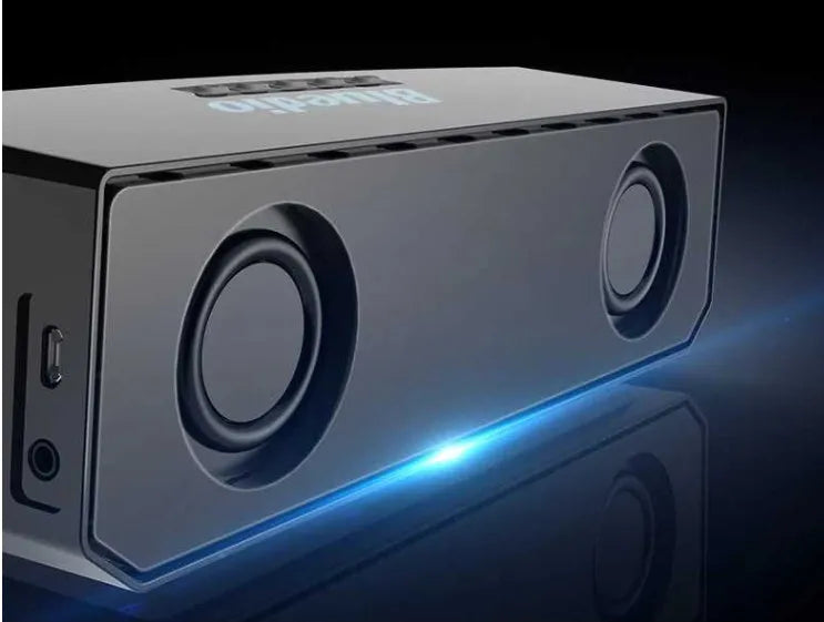 Black BS-6 cloud smart speaker showing compact rectangular design.