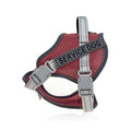 Colourful reflective pet harness with neck protection anti-strangulation design in polyester