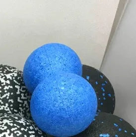 Mini Siamese peanut massage ball in 8cm diameter, made from soft EPP material, on a white background