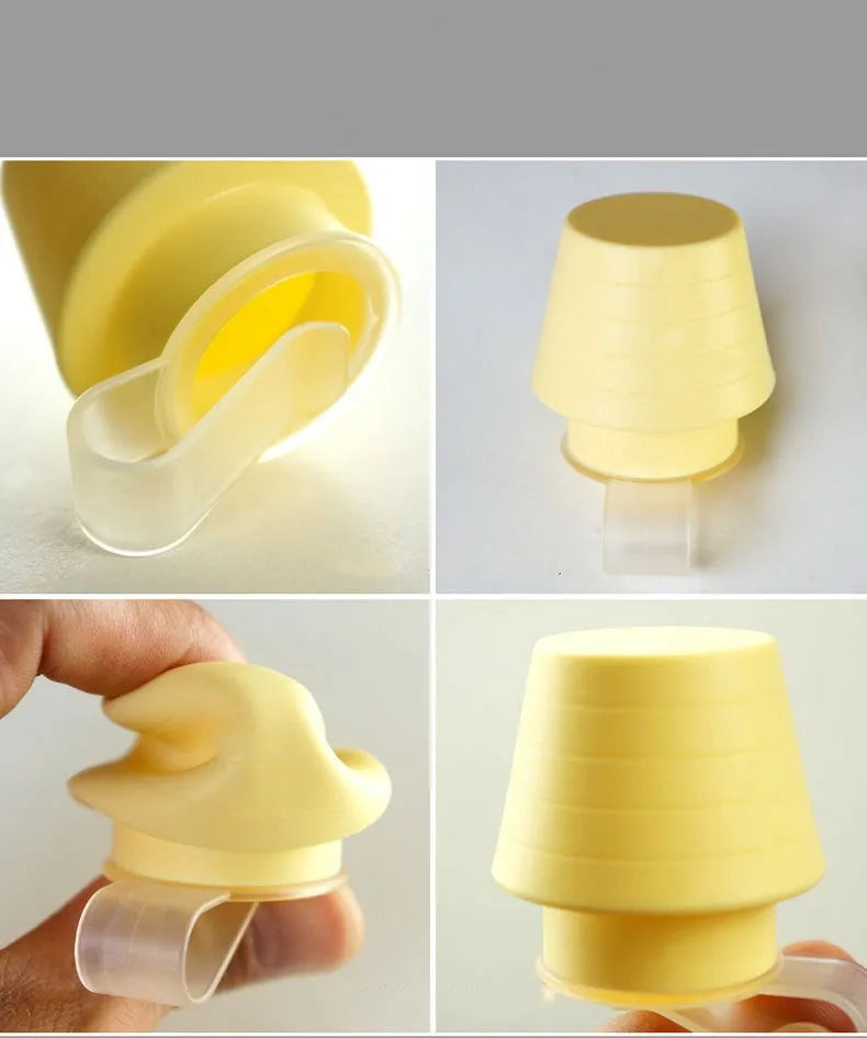 Silicone mobile phone flash lamp shade in blue pink yellow 55x47x61mm