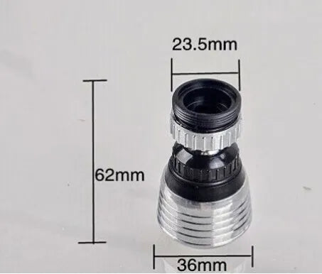 Black multifunctional kitchen plastic faucet with chrome-plated ABS nozzle and two spray functions