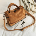 Soft PU large casual tote shoulder bag for women shown in available colours.