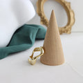 925 silver irregular wavy glossy adjustable ring for women white gold colour