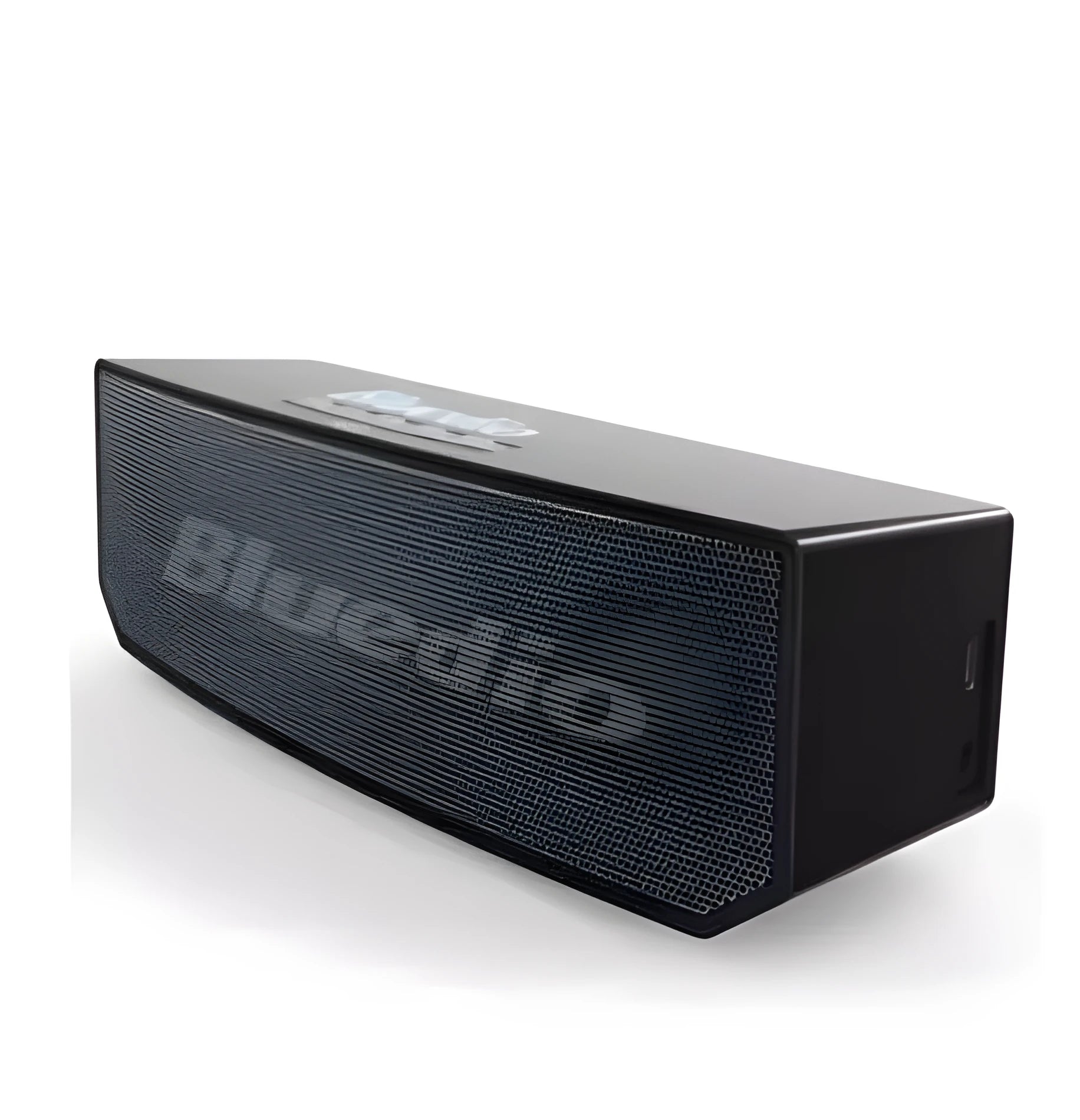 Black BS-6 cloud smart speaker showing compact rectangular design.