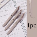 Macaron colour press gel pen with 0.5mm tip in smoked brown, smoked powder, and smoked white options.