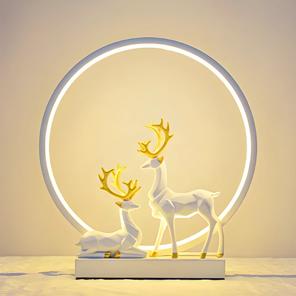 Bride dowry wedding night light in noble gold or white finish with button or remote control.