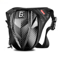 Devil Race black motorcycle leg bag with 4L capacity, polyester composite Oxford fabric and PC shell