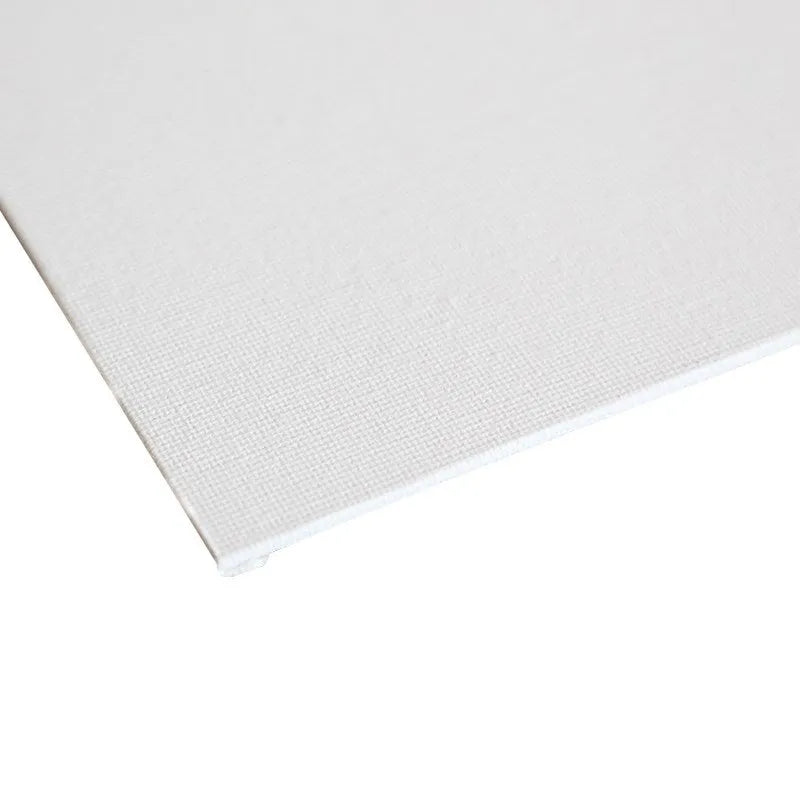White primed cotton canvas painting board on rigid backing, various sizes up to 40x50cm