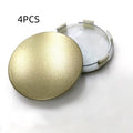65mm diameter ABS plastic car hub centre cover with aluminium label in antique copper finish