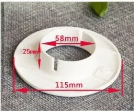 Plastic air conditioner hole sealing kit components including splits, plug caps, and tuyere panels