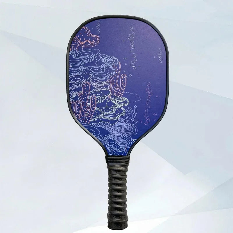 Wooden racket set 400x192x11mm in Starry Night Ancient Town colour finish