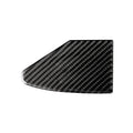 Carbon fibre patterned decorative sticker for vehicle USB charging port panel with 3M adhesive backing.