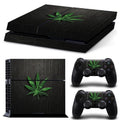 PS4 game console with a clear protective film applied, showing style options.