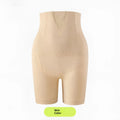 Woman wearing black anti-gravity belly contracting and hip lifting nylon pants for tummy slimming