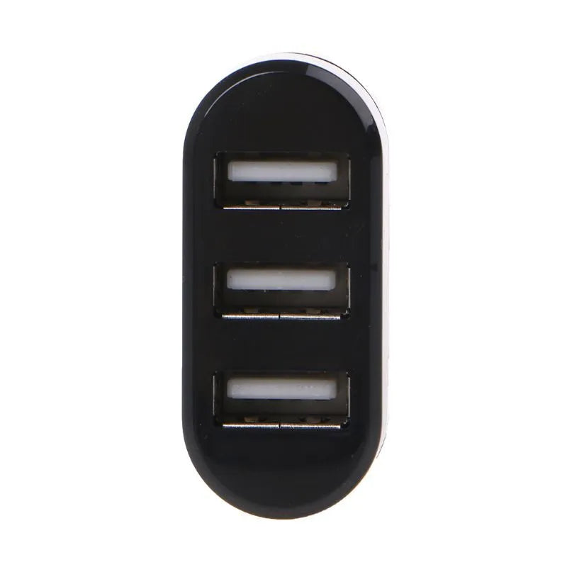 Notebook expansion multi-port splitter converter USB hub in black ABS housing