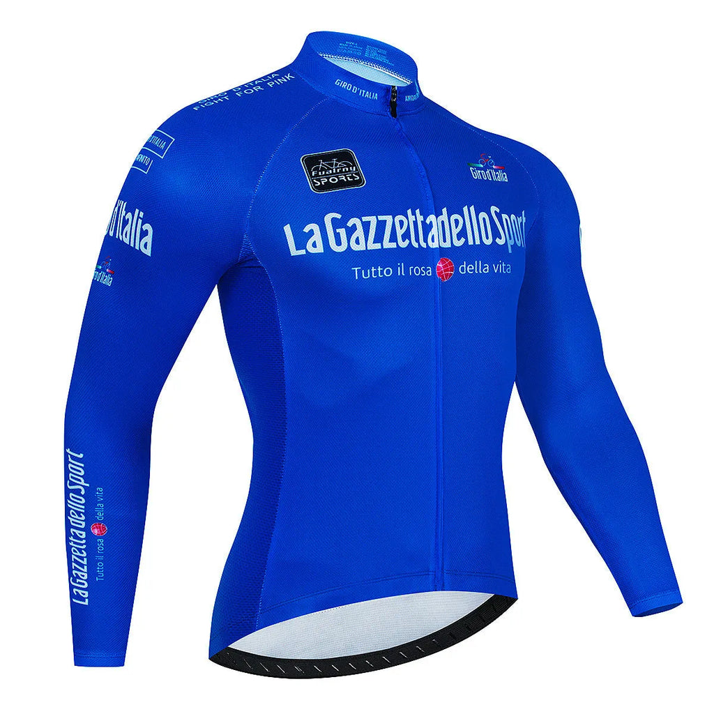 Men's mountain bike cycling jersey long sleeve in pattern colour options for trail riding
