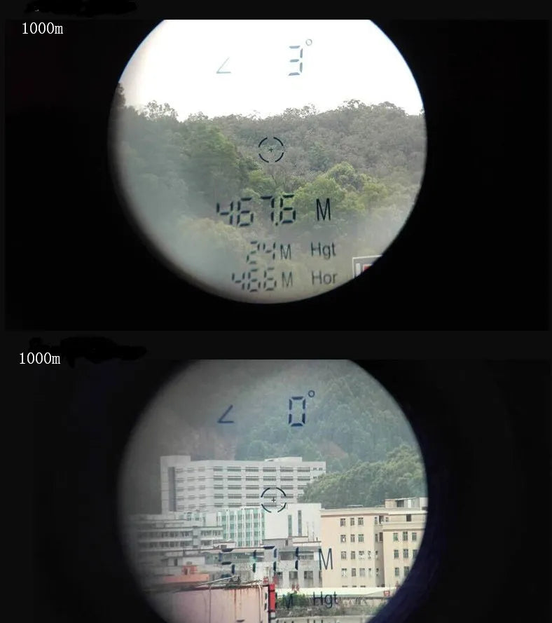 Handheld laser range finder telescope with distance speed and angle measurement