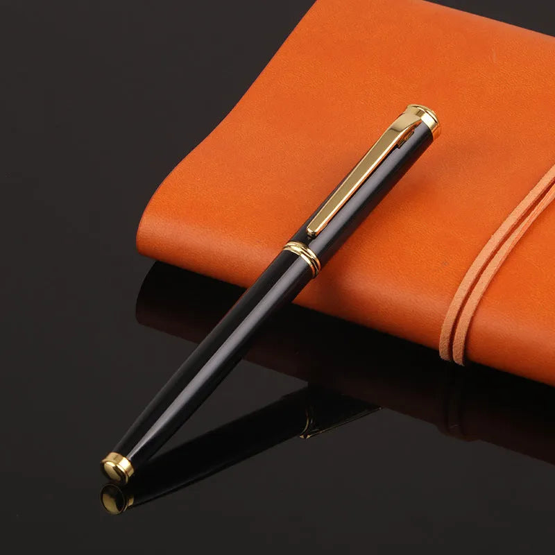Metal ink pen with 0.5mm nib in red or black colour options