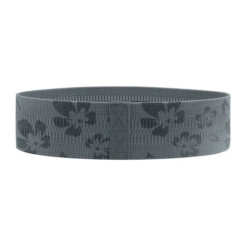Pure cotton yoga resistance band hip ring 8cm wide in cherry blossom pink on a white background
