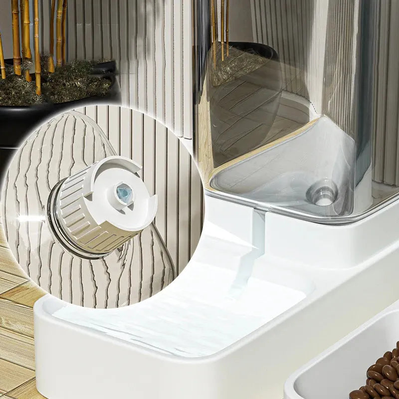 Plastic cat and dog water dispenser automatic feeder with large capacity see-through design 38l