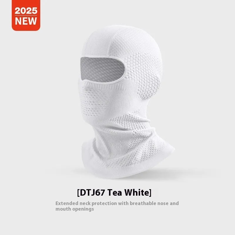 Monochrome ski mask made from nylon and spandex, breathable and non-fog for cycling and motorcycling
