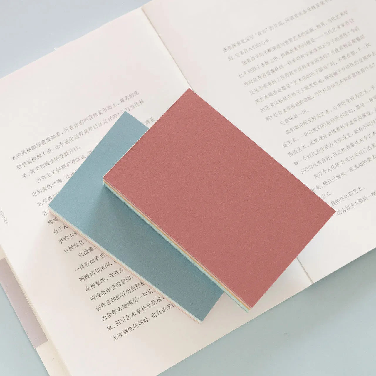 Pack of large 12cm x 8cm Post-it sticky notes in six different colours.
