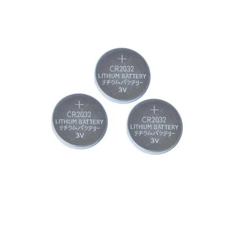 3V button batteries showing CR2032, CR2025 and CR2016 models with 20mm diameter