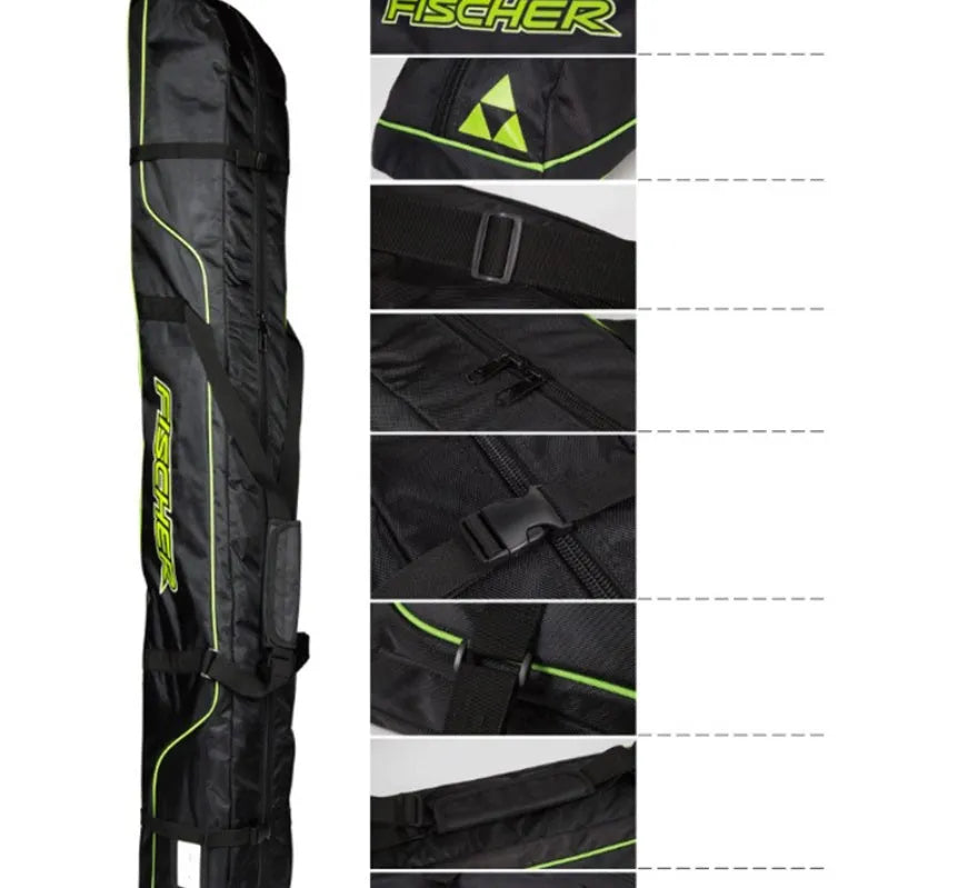 Waterproof Oxford ski gear bag in 175CM length for carrying ski equipment