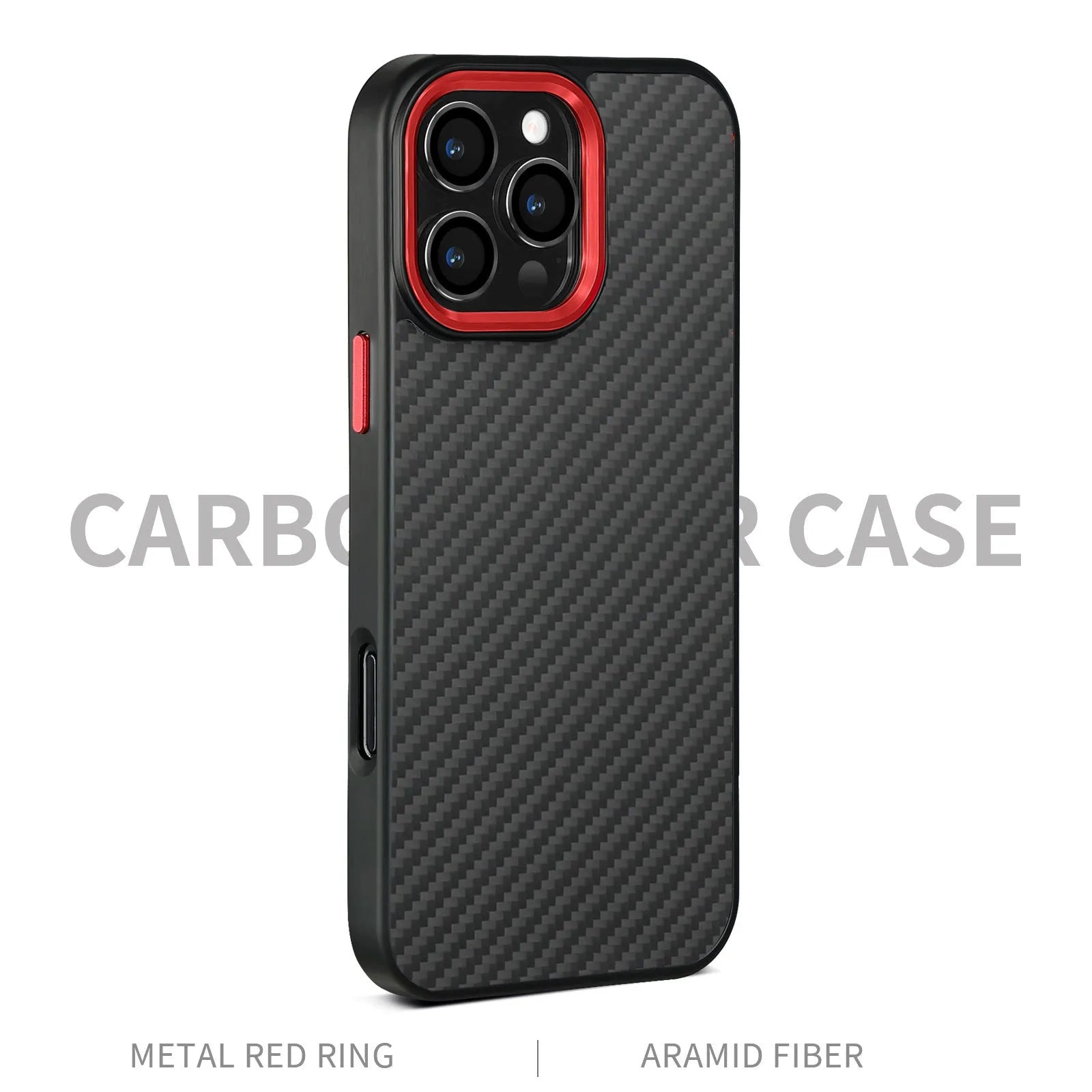 Green frame with magnetic carbon fibre metal frame Kevlar phone case for iPhone