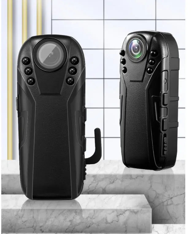 Portable 1080P HD law enforcement recorder with plastic shell and wide-angle lens
